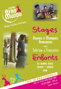 Stage danse musique africaineEnfants mars
